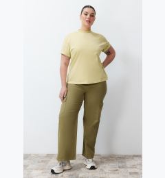 Снимка на Trendyol Curve Khaki Cargo Pocket Wide Cut Jeans