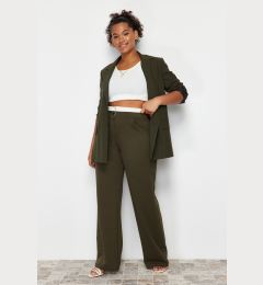 Снимка на Trendyol Curve Khaki Waist Detailed Knitted Trousers