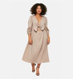 Снимка на Trendyol Curve Mink A-line Woven Dress