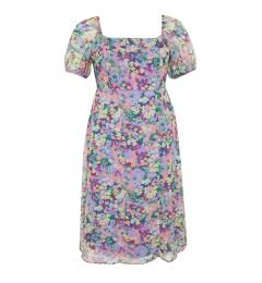 Снимка на Trendyol Curve Pink Chiffon Woven Plus Size Dress