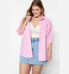 Снимка на Trendyol Curve Powder Boyfriend Woven Shirt