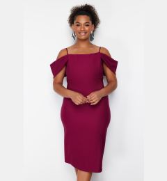 Снимка на Trendyol Curve Purple Finike Woven Plus Size Dress