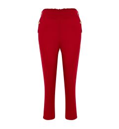 Снимка на Trendyol Curve Red Woven Gold Button Detailed Trousers