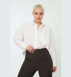 Снимка на Trendyol Curve White Boyfriend Woven Shirt