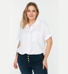 Снимка на Trendyol Curve White Pocket Detailed Shirt