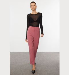 Снимка на Trendyol Dark Dusty Rose Cigarette Skinny Leg Waist Seam Detailed Woven Trousers