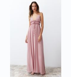 Снимка на Trendyol Dusty Rose A-Line Woven Chiffon Long Elegant Evening Dress