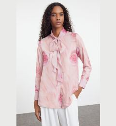 Снимка на Trendyol Dusty Rose Patterned Ruffle Woven Shirt