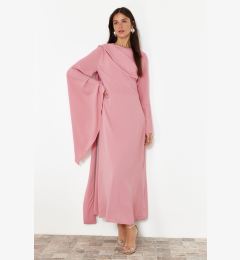 Снимка на Trendyol Dusty Rose Shawl Detailed Evening Dress