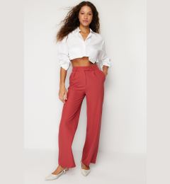 Снимка на Trendyol Dusty Rose Straight Cut Woven Fabric Trousers