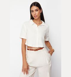 Снимка на Trendyol Ecru Back Detailed Regular Fit Woven Shirt