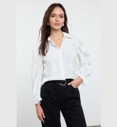 Снимка на Trendyol Ecru Balloon Sleeve Embroidered Woven Shirt