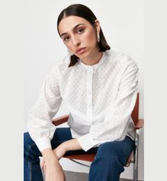 Снимка на Trendyol Ecru Brode Lace Detail Cotton Woven Shirt