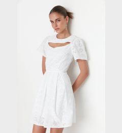 Снимка на Trendyol Ecru Collar Detailed Embroidered Dress