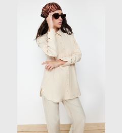 Снимка на Trendyol Ecru Cuff Detailed Woven Shirt