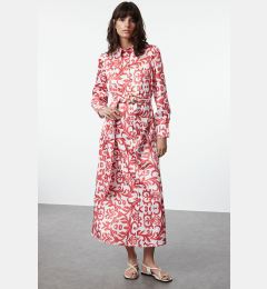 Снимка на Trendyol Ecru Floral Patterned Woven Dress