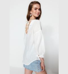 Снимка на Trendyol Ecru Halterneck Woven Shirt