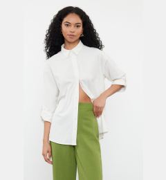 Снимка на Trendyol Ecru Linen Look Woven Shirt