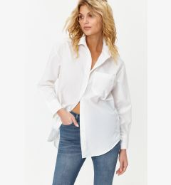 Снимка на Trendyol Ecru Wide Fit Oversize Cotton Woven Shirt