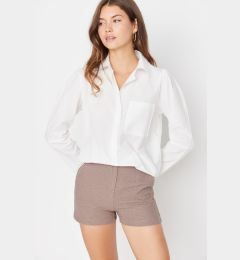 Снимка на Trendyol Ecru Woven Shoulder Detailed Shirt