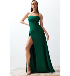 Снимка на Trendyol Emerald Green A-Cut Woven Evening Dress Elegant Dress