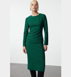 Снимка на Trendyol Emerald Green Bodycon Midi Woven Dress