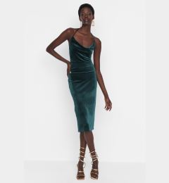 Снимка на Trendyol Emerald Green Evening Dress With Straps