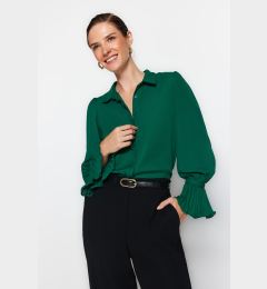 Снимка на Trendyol Emerald Green Spanish Sleeve Woven Shirt