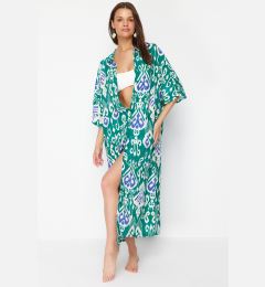 Снимка на Trendyol Ethnic Patterned Wide Fit Midi Woven Beach Dress