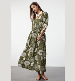 Снимка на Trendyol Floral Maxi Woven Tassel Beach Dress