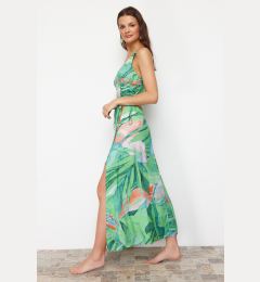 Снимка на Trendyol Floral Pattern Maxi Woven Beach Dress