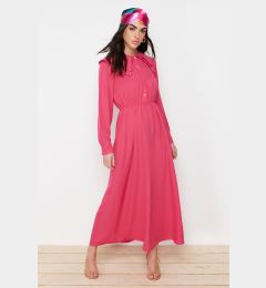 Снимка на Trendyol Fuchsia Baby Collar Linen Look Woven Dress