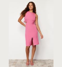 Снимка на Trendyol Fuchsia Fitted Cut Out Detailed Sleeveless Midi Pencil Skirt Woven Dress