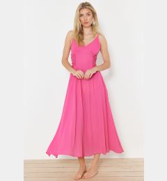 Снимка на Trendyol Fuchsia Maxi Woven Beach Dress