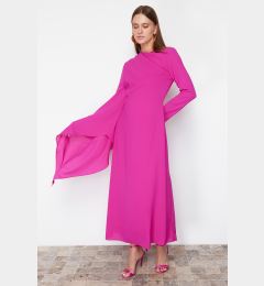 Снимка на Trendyol Fuchsia Shawl Detailed Evening Dress