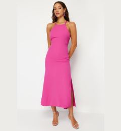 Снимка на Trendyol Fuchsia Tie Back Woven Dress