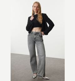 Снимка на Trendyol Gray More Sustainable Normal Waist Straight Jeans