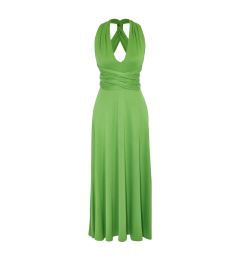 Снимка на Trendyol Green Belted Maxi Knitted Tie Beach Dress