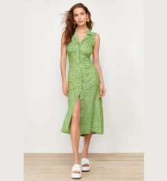 Снимка на Trendyol Green Floral Viscose Midi Woven Dress