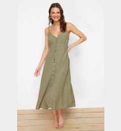 Снимка на Trendyol Green Midi Woven Beach Dress