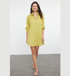 Снимка на Trendyol Green Mini Woven Beach Dress