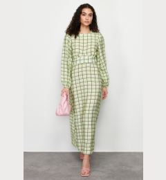 Снимка на Trendyol Green Plaid / Checkered Woven Dress