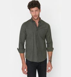 Снимка на Trendyol Green Slim Fit Single Pocket Shirt