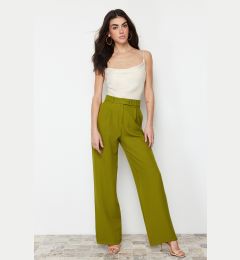 Снимка на Trendyol Green Wide Leg/Wide Leg Woven Trousers