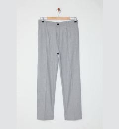 Снимка на Trendyol Grey Pleated Classic Baggy Fit Fabric Trousers