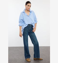 Снимка на Trendyol Indigo High Waist Wide Leg Jeans