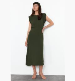 Снимка на Trendyol Khaki A-line Midi Woven Dress