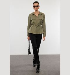 Снимка на Trendyol Khaki Belted Woven Shirt