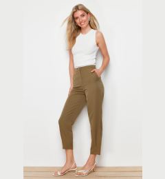 Снимка на Trendyol Khaki Cigarette Stitched Woven Trousers