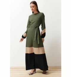 Снимка на Trendyol Khaki Color Block Woven Dress